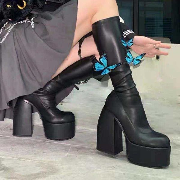 boot 's knee high slip-on zipper elegant shoes thigh leather heels platform gothic long over-the-knee 221213, Black
boot 's knee high slip-on zipper elegant shoes thigh leather heels platform gothic long over-the-knee 221213, Black