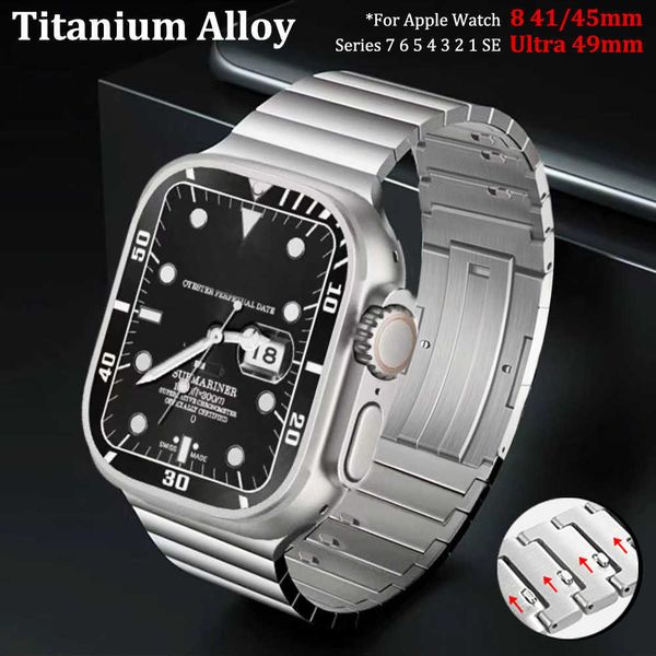 watch bands titanium alloy luxury band for apple watch 8 7 41 45mm ultra 49mm strap link bracelet for iwatch series 6 5 4 3 se 38 40 42 44mm, Black;brown
watch bands titanium alloy luxury band for apple watch 8 7 41 45mm ultra 49mm strap link bracelet for iwatch series 6 5 4 3 se 38 40 42 44mm, Black;brown
