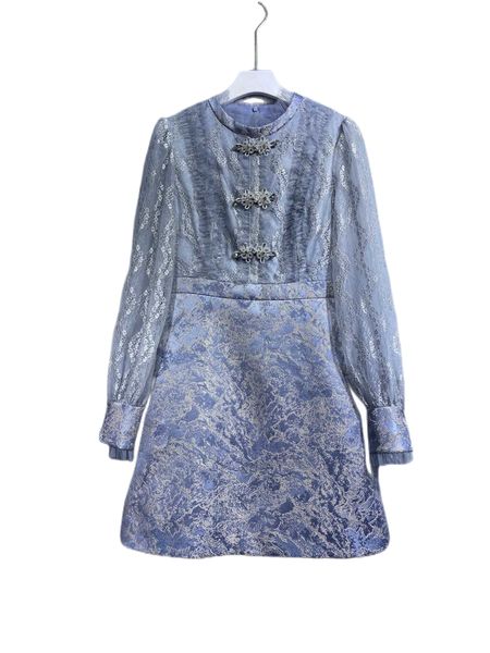 2022 autumn new round neck high grade plain and elegant mesh long sleeve dress, Black;gray
2022 autumn new round neck high grade plain and elegant mesh long sleeve dress, Black;gray