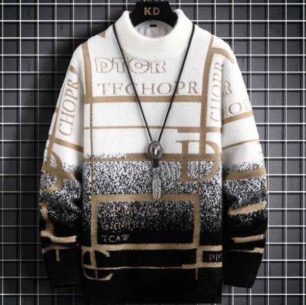 designer mens sweaters mink cashmere turtleneck brand pullover thick warm mens christmas sweater, White;black
designer mens sweaters mink cashmere turtleneck brand pullover thick warm mens christmas sweater, White;black