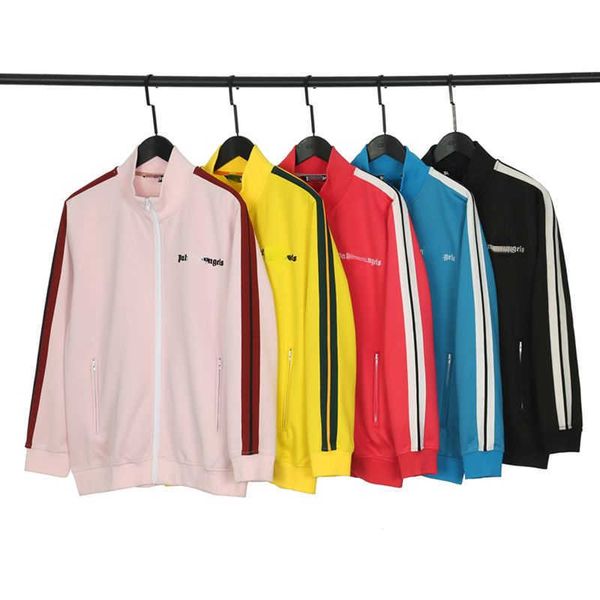 palm designer jacket rainbow stripe letter coat men women couple cardigan sportswear trend zipper jackets, Black;brown
palm designer jacket rainbow stripe letter coat men women couple cardigan sportswear trend zipper jackets, Black;brown