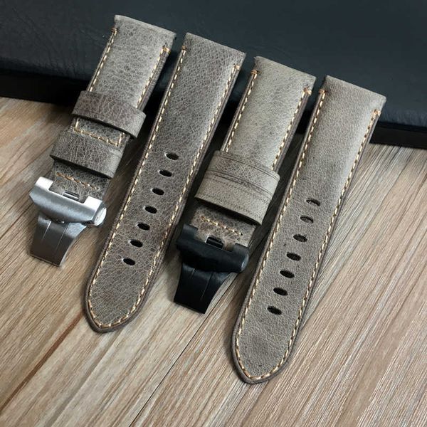 watch bands aaa quality 24mm brown gray vintage retro italy genuine leather watchband for pam111 pam watch strap with butterfly buckle belt, Black;brown
watch bands aaa quality 24mm brown gray vintage retro italy genuine leather watchband for pam111 pam watch strap with butterfly buckle belt, Black;brown