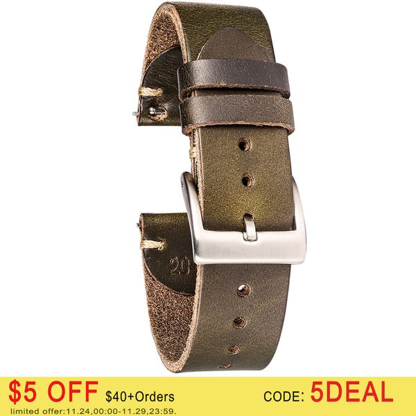 watch bands horween us chromexcel leather watch bands green soft wrap handmade leather straps 18mm 20mm 22mm t221213, Black;brown
watch bands horween us chromexcel leather watch bands green soft wrap handmade leather straps 18mm 20mm 22mm t221213, Black;brown