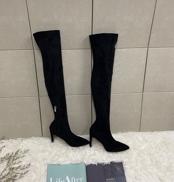designer boots women shoes luxury black suede tall and ankle booties pointed toes high heel eu35-40 with box
designer boots women shoes luxury black suede tall and ankle booties pointed toes high heel eu35-40 with box