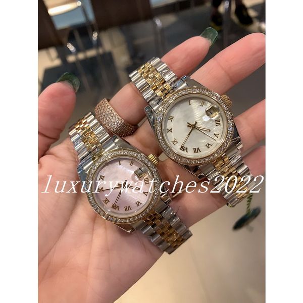 president lady watch 31mm diamond bezel pink shell face women datejust watches jubilee 2813 stainless watches automatic mechanical wristwatc, Slivery;brown
president lady watch 31mm diamond bezel pink shell face women datejust watches jubilee 2813 stainless watches automatic mechanical wristwatc, Slivery;brown
