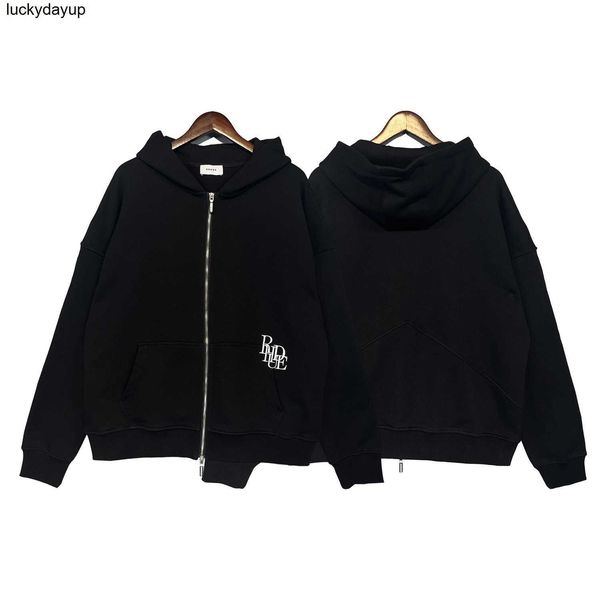 men's hoodies sweatshirts designer rhude lovers' zipper head letter three embroidery zipper fashion brand loose hoodie, Black
men's hoodies sweatshirts designer rhude lovers' zipper head letter three embroidery zipper fashion brand loose hoodie, Black