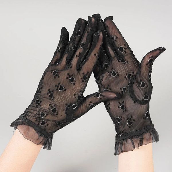 women' rhinestone lace gloves fashion vintage fishnet short tulle gloves bridal wedding party black transparent gloves, Blue;gray
women' rhinestone lace gloves fashion vintage fishnet short tulle gloves bridal wedding party black transparent gloves, Blue;gray