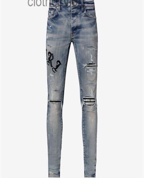 jean designer jeans 2022 amirs amirsy style patchwork embroidery side letters are worn damaged washed slim fit black3261001, Blue
jean designer jeans 2022 amirs amirsy style patchwork embroidery side letters are worn damaged washed slim fit black3261001, Blue