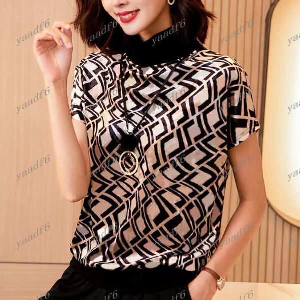 2023 spring designer womens t-shirt women's t-shirt high-end high neck f letter print classic brown luxury short sleeve harajuku street, White
2023 spring designer womens t-shirt women's t-shirt high-end high neck f letter print classic brown luxury short sleeve harajuku street, White