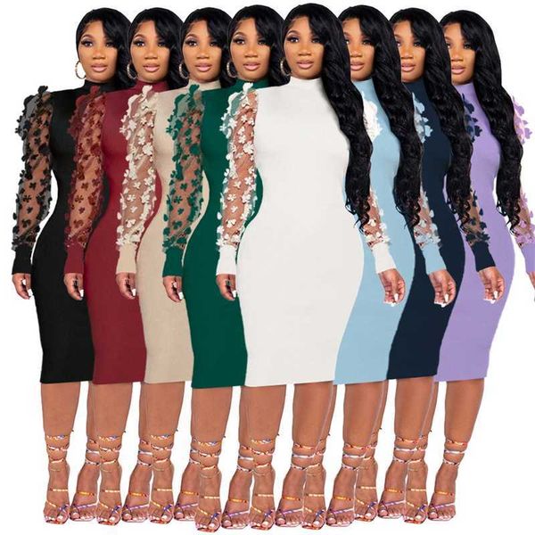 womens dresses designer slim mesh sleeve 3d flower patchwork fashion elegant bodycon casual dress, Black;gray
womens dresses designer slim mesh sleeve 3d flower patchwork fashion elegant bodycon casual dress, Black;gray