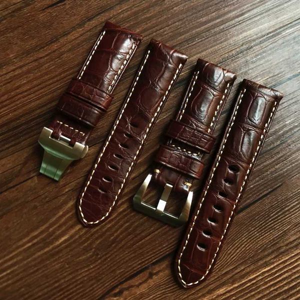 watch bands aaa quality 24mm brown really crocodile skin watchband replace for pam panerai 44mm dial pin buckle butterfly claspwatch strap t, Black;brown
watch bands aaa quality 24mm brown really crocodile skin watchband replace for pam panerai 44mm dial pin buckle butterfly claspwatch strap t, Black;brown