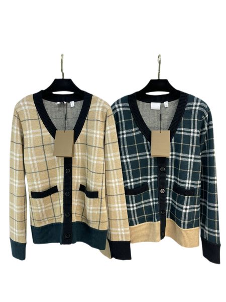 wool blended yarn italian english style v-neck design simple plaid long sleeve cardigan, White;black
wool blended yarn italian english style v-neck design simple plaid long sleeve cardigan, White;black