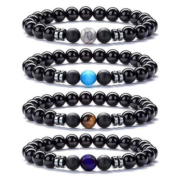 8mm black matted bead bracelet hematite opal tiger's eye stone elasticity bracelet for women men jewelry
8mm black matted bead bracelet hematite opal tiger's eye stone elasticity bracelet for women men jewelry