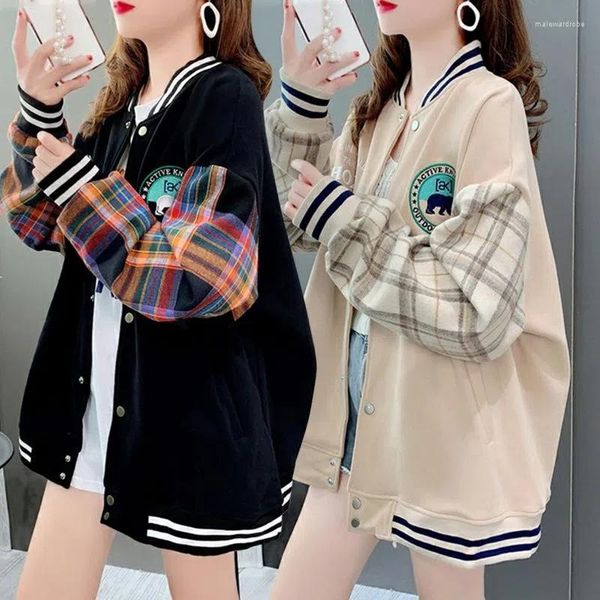 women's jackets autumn thin baseball jacket women's korean version loose and lazy wind mid-length cardigan all-match top, Black;brown
women's jackets autumn thin baseball jacket women's korean version loose and lazy wind mid-length cardigan all-match top, Black;brown