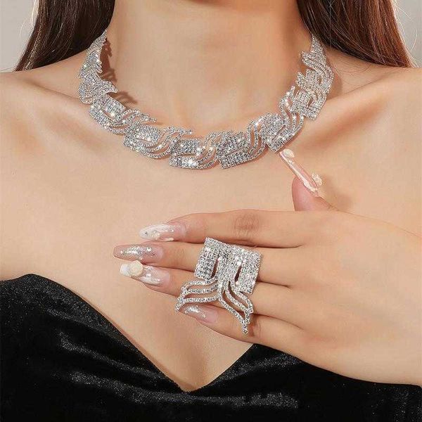 necklace earrings set europe and the united states wind woven models rhinestone collarbone item bridal jewelry chain set diamond banquet set, Black
necklace earrings set europe and the united states wind woven models rhinestone collarbone item bridal jewelry chain set diamond banquet set, Black
