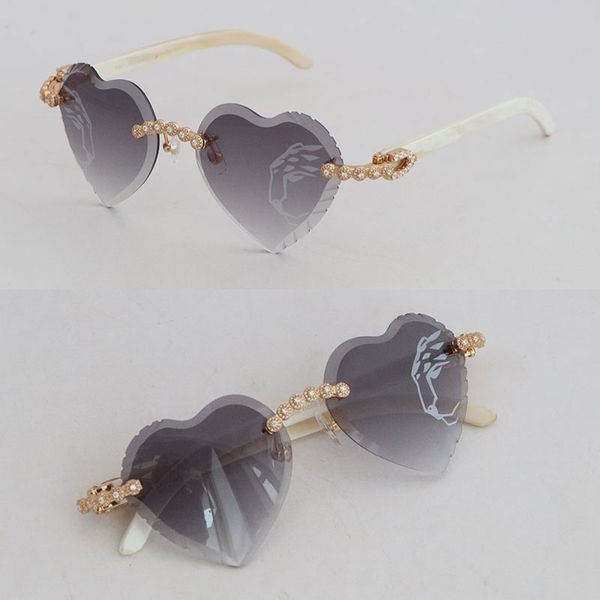 new moissanite diamond set rimless sunglasses for women white genuine natural horn men glasses carved angled tniangle lens designer rocks, White;black
new moissanite diamond set rimless sunglasses for women white genuine natural horn men glasses carved angled tniangle lens designer rocks, White;black