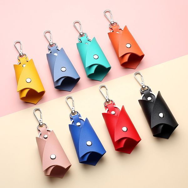 pu leather car keychain anti-lost fob key cover large capacity key storage bag wholesale, Silver 
pu leather car keychain anti-lost fob key cover large capacity key storage bag wholesale, Silver