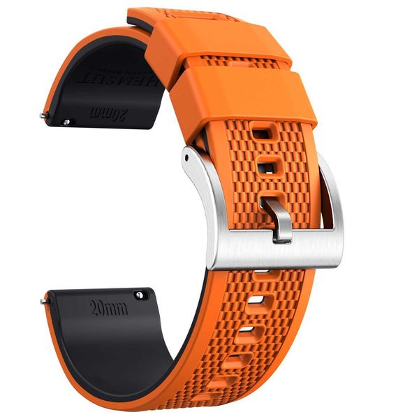 watch bands hemsut orange silicone watch bands 18mm 20mm 22mm quick release rubber watch strap for men women soft replacement 10 colors t221, Black;brown
watch bands hemsut orange silicone watch bands 18mm 20mm 22mm quick release rubber watch strap for men women soft replacement 10 colors t221, Black;brown