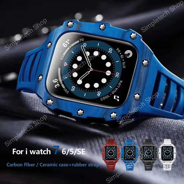 watch bands modification kit for apple watch strap case 45mm 44mm 41mm carbon fiber ceramic rubber band mod set for iwatch series 7 6 se 5 4, Black;brown
watch bands modification kit for apple watch strap case 45mm 44mm 41mm carbon fiber ceramic rubber band mod set for iwatch series 7 6 se 5 4, Black;brown