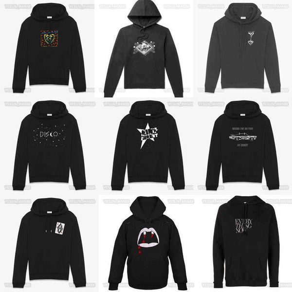 men's hoodies sweatshirts designer luxury ysls classic hoodie sweater autumn fashion mens and womens couples slp letter printing casual, Black
men's hoodies sweatshirts designer luxury ysls classic hoodie sweater autumn fashion mens and womens couples slp letter printing casual, Black