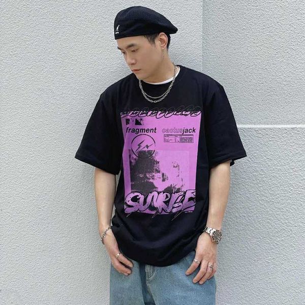 t-shirt men tee fashion tras outwears sco designer loose high street niche brand men's couple short sleeve, White;black
t-shirt men tee fashion tras outwears sco designer loose high street niche brand men's couple short sleeve, White;black