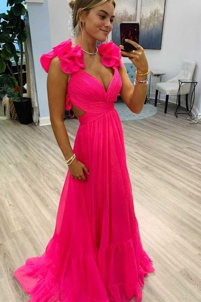 sky blue prom dresses v neck tulle long evening gowns rulle party formal with flower, Black
sky blue prom dresses v neck tulle long evening gowns rulle party formal with flower, Black