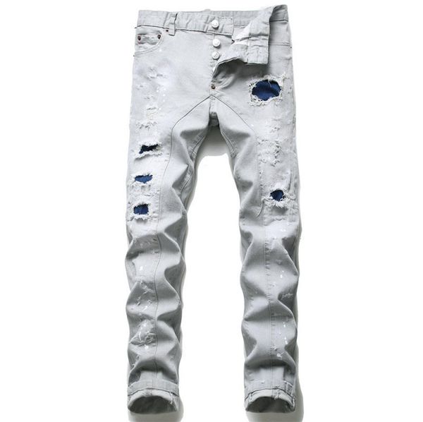 men ripped slim fit jeans skinny straight leg washed frayed motocycle denim pants hip hop stretch biker men039s trousers 12025517174, Blue
men ripped slim fit jeans skinny straight leg washed frayed motocycle denim pants hip hop stretch biker men039s trousers 12025517174, Blue