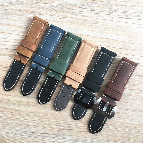 watch bands 24mm italy mate nubuck genuine leather watch band strap for pam luminor radiomir stainless steel buckle watchband wristband t221, Black;brown
watch bands 24mm italy mate nubuck genuine leather watch band strap for pam luminor radiomir stainless steel buckle watchband wristband t221, Black;brown