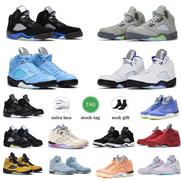 jumpman 5 retro basketball shoes men 5s green bean dark concord racer blue raging bull red suede jade horizon sail what the easter trainers
jumpman 5 retro basketball shoes men 5s green bean dark concord racer blue raging bull red suede jade horizon sail what the easter trainers