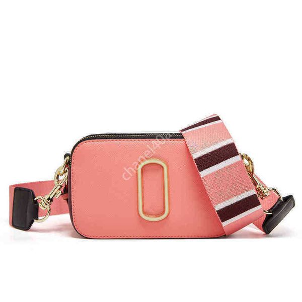 crossbody bags mj designer bags women marc wide shoulders strap camera fashion texture single shoulder bag66
