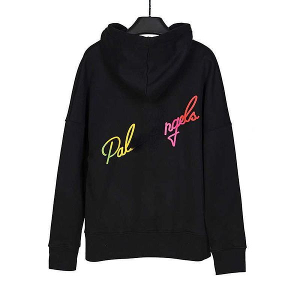 palm designer hoodie plush rainbow letter print pullover coat drawstring hooded sweater loose men women sweatshirt, Black
palm designer hoodie plush rainbow letter print pullover coat drawstring hooded sweater loose men women sweatshirt, Black
