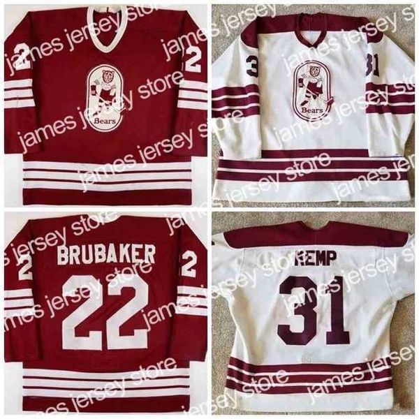 college hockey wears thr rare years 1985-1987 31 hershey beers 22 jeff brubeck john kemp hockey jersey embroidery custom any number and name, Black
college hockey wears thr rare years 1985-1987 31 hershey beers 22 jeff brubeck john kemp hockey jersey embroidery custom any number and name, Black
