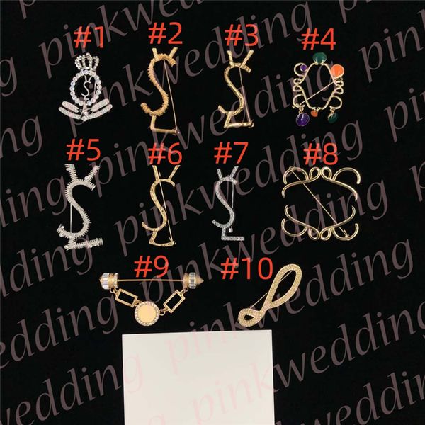 women party pins designer letter brooches fashion anniversary diamond brooch mens business pins, Gray
women party pins designer letter brooches fashion anniversary diamond brooch mens business pins, Gray