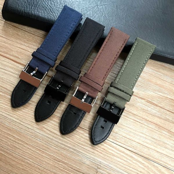 watch bands 22mm black blue green brown nylon leather watchband for breitling strap navitimer world avenger/navitimer bracelet t221213, Black;brown
watch bands 22mm black blue green brown nylon leather watchband for breitling strap navitimer world avenger/navitimer bracelet t221213, Black;brown