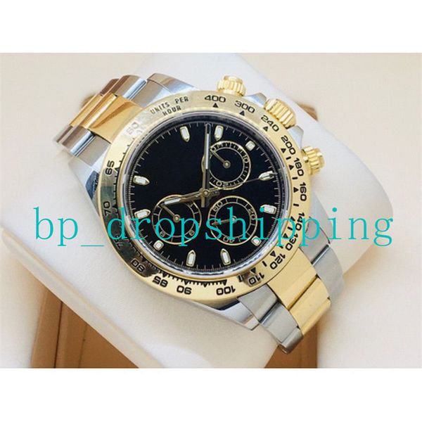 2023 new mens watches luxury wist fashion black 40mm dial automatic mechanical 904l yellow two tone gold diamond cal.2813 movement sapphire, Slivery;brown
2023 new mens watches luxury wist fashion black 40mm dial automatic mechanical 904l yellow two tone gold diamond cal.2813 movement sapphire, Slivery;brown