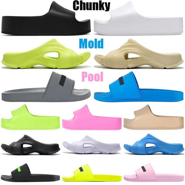 mold pool chunky slides slippers sandales for men women designer pantoufles designers mens womens flat scuffs moccasins fashion be240g, Black
mold pool chunky slides slippers sandales for men women designer pantoufles designers mens womens flat scuffs moccasins fashion be240g, Black