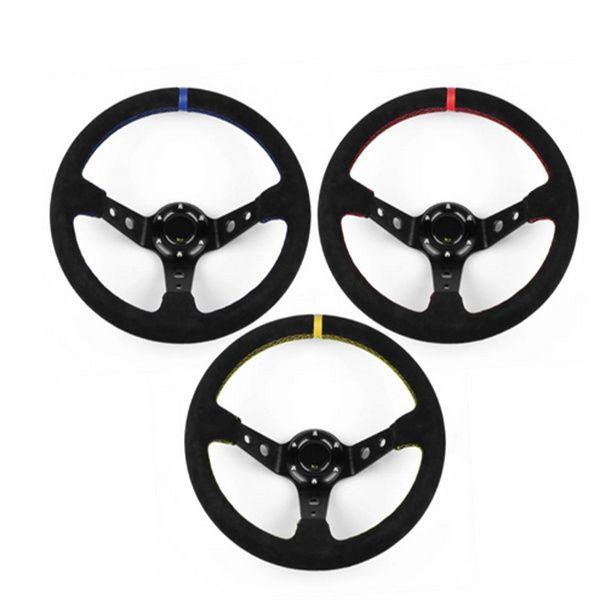 350mm 14inch red suede leather deep dish universal racing car rally drift sport steering wheel with logo
350mm 14inch red suede leather deep dish universal racing car rally drift sport steering wheel with logo