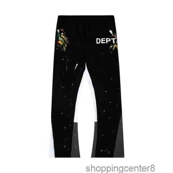 men's jeans hoodies galleryes for street speckled dept patchwork drawstring pants pant men women high streetwear guards designer loose, Blue
men's jeans hoodies galleryes for street speckled dept patchwork drawstring pants pant men women high streetwear guards designer loose, Blue