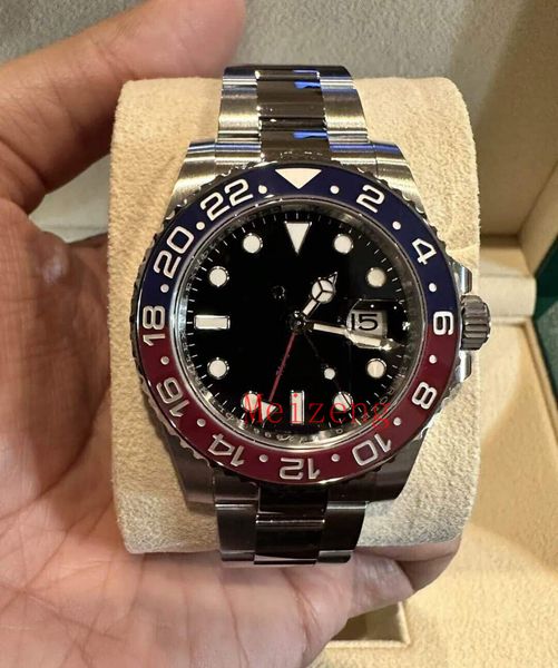 luxury wristwatch gmt ceramic pepsi black dial 126710blro men's automatic watch-2, Slivery;brown
luxury wristwatch gmt ceramic pepsi black dial 126710blro men's automatic watch-2, Slivery;brown