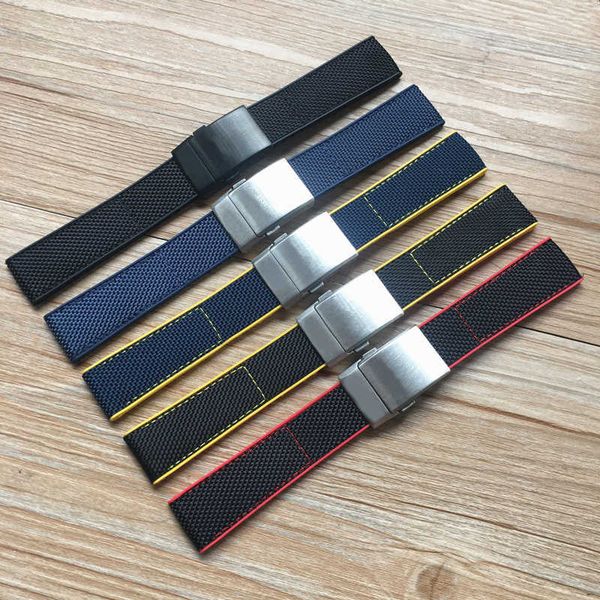 watch bands 22mm black yellow red blue nylon rubber watch band for breitling strap navitimer world avenger navitimer bracelet t221213, Black;brown
watch bands 22mm black yellow red blue nylon rubber watch band for breitling strap navitimer world avenger navitimer bracelet t221213, Black;brown