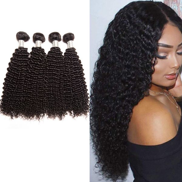 4 pcs malaysian brazilian human hair extensions kinky curly double wefts natural color 10-32inch four bundles, Black
4 pcs malaysian brazilian human hair extensions kinky curly double wefts natural color 10-32inch four bundles, Black