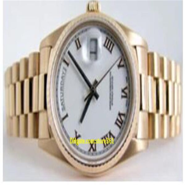 luxurywatches day date president 18k yellow gold white roman dial 18038 36mm men's sport wristwatches automatic m305z, Slivery;brown
luxurywatches day date president 18k yellow gold white roman dial 18038 36mm men's sport wristwatches automatic m305z, Slivery;brown