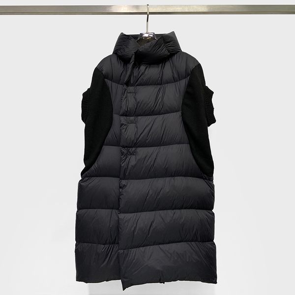 high street original rick men long down sleeveless vest winter thick coat owens long vest women split outdoor clothes hooded, Black
high street original rick men long down sleeveless vest winter thick coat owens long vest women split outdoor clothes hooded, Black