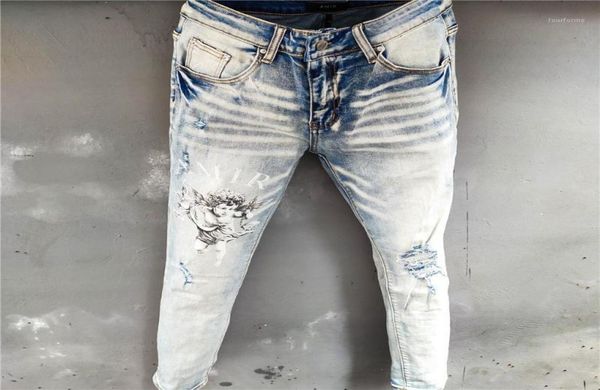 men039s jeans summer graphic mens stretch skinny high street stacked men hombre quality angel print hip hop jeansmen039s7546336, Blue
men039s jeans summer graphic mens stretch skinny high street stacked men hombre quality angel print hip hop jeansmen039s7546336, Blue