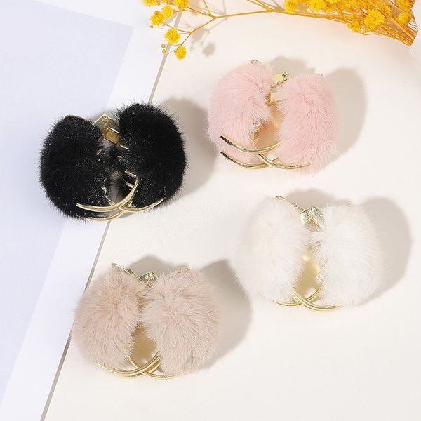 winter fluffy ball hairpin plush high ponytail bun hair claw big hairball hair clip for pompom furry crab clips, Slivery;white
winter fluffy ball hairpin plush high ponytail bun hair claw big hairball hair clip for pompom furry crab clips, Slivery;white