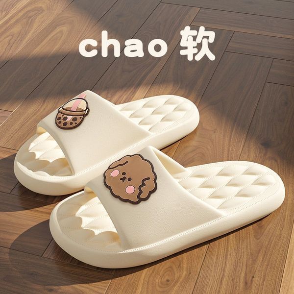 new style slippers women's summer cartoon wear fashionable home bathroom bath thick soled soft soled sandals, Black
new style slippers women's summer cartoon wear fashionable home bathroom bath thick soled soft soled sandals, Black