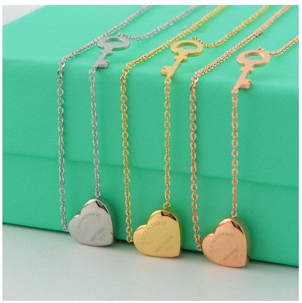 new stainless steel enamel pink love necklace t home necklace short female necklace 18k gold titanium, Golden;silver
new stainless steel enamel pink love necklace t home necklace short female necklace 18k gold titanium, Golden;silver