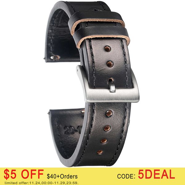 watch bands horween chromexcel black leather straps black line soft wrap handmade watch bands 18mm 20mm 22mm t221213, Black;brown
watch bands horween chromexcel black leather straps black line soft wrap handmade watch bands 18mm 20mm 22mm t221213, Black;brown