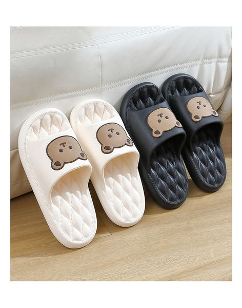 new style slippers women's summer cartoon wear fashionable home bathroom bath thick soled anti-skid soft soled sandals, Black
new style slippers women's summer cartoon wear fashionable home bathroom bath thick soled anti-skid soft soled sandals, Black