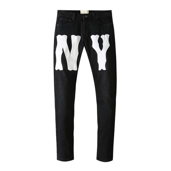 men's jeans casual full color stickers letter embroidery jeans high street mens denim pants, Blue
men's jeans casual full color stickers letter embroidery jeans high street mens denim pants, Blue
